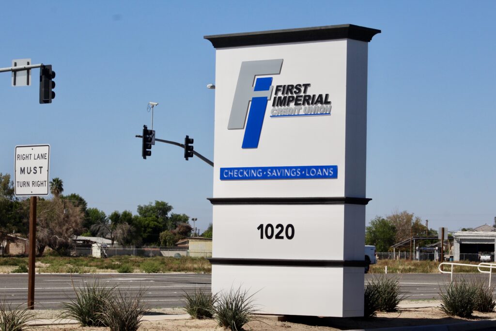 Monument sign for First Imperial