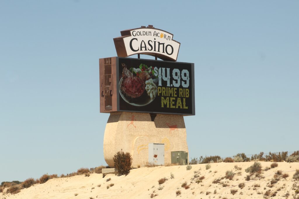 Golden Acorn Casino - Installation of LED Display by CNS Signs.
