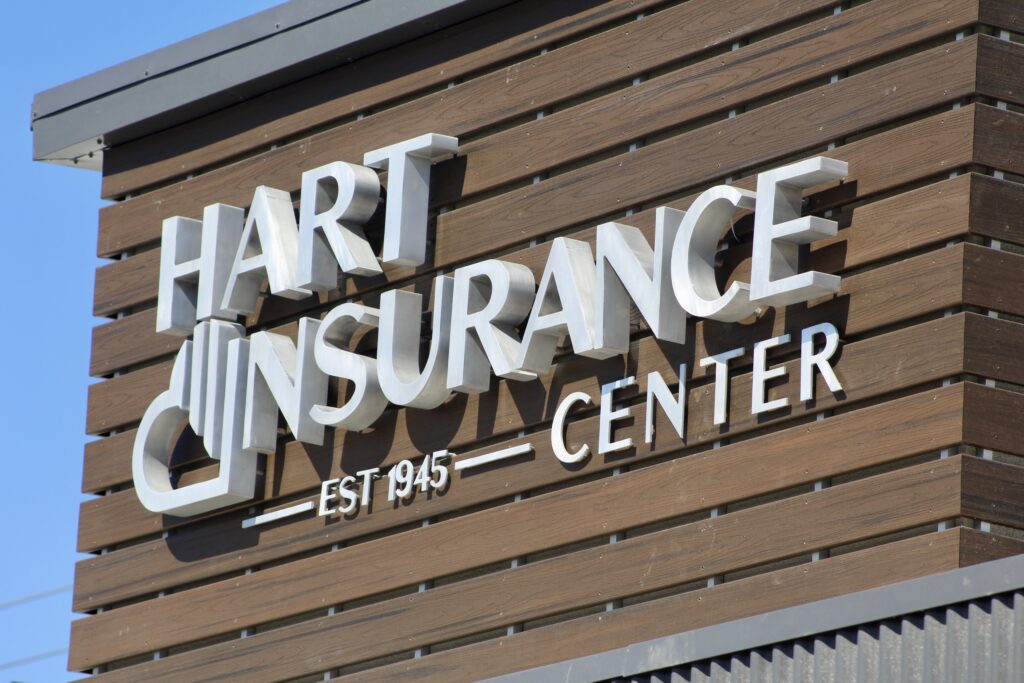 Aluminum letters for Hart Insurance
