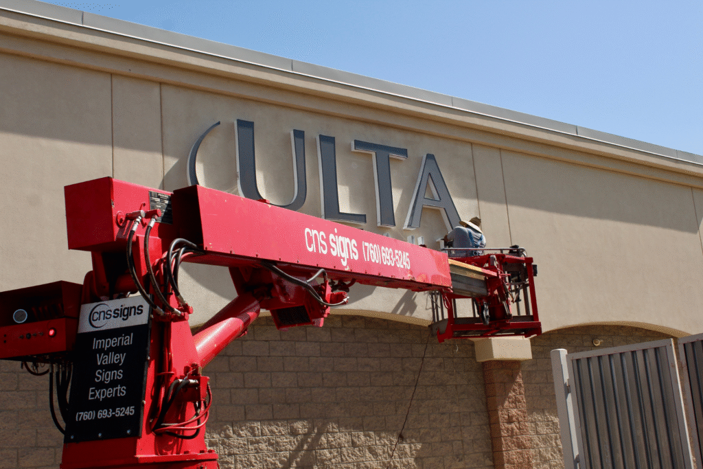 Channel Letter Installation for ULTA - CNS Signs